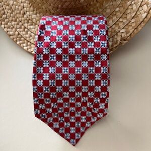 Elegant Red Patterned Men's Tie